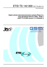 Die Norm ETSI TS 142069-V4.1.0 25.6.2001 Ansicht