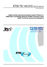Die Norm ETSI TS 143010-V5.0.0 31.3.2002 Ansicht