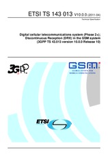 Die Norm ETSI TS 143013-V10.0.0 8.4.2011 Ansicht