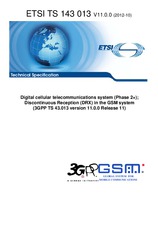 Die Norm ETSI TS 143013-V11.0.0 18.10.2012 Ansicht
