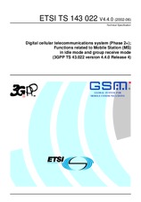 Die Norm ETSI TS 143022-V4.4.0 30.6.2002 Ansicht