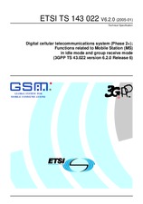 Die Norm ETSI TS 143022-V6.2.0 31.1.2005 Ansicht