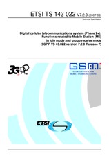 Die Norm ETSI TS 143022-V7.2.0 30.6.2007 Ansicht