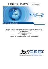 Die Norm ETSI TS 143033-V11.0.0 13.11.2012 Ansicht