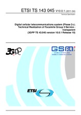 Die Norm ETSI TS 143045-V10.0.1 28.4.2011 Ansicht