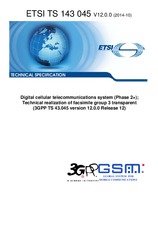 Die Norm ETSI TS 143045-V12.0.0 28.10.2014 Ansicht