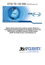 Die Norm ETSI TS 143050-V12.0.0 2.10.2014 Ansicht