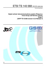 Die Norm ETSI TS 143068-V4.3.0 30.9.2003 Ansicht