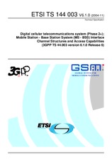 Die Norm ETSI TS 144003-V6.1.0 30.11.2004 Ansicht