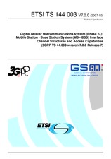 Die Norm ETSI TS 144003-V7.0.0 8.10.2007 Ansicht