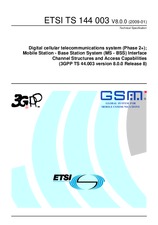 Die Norm ETSI TS 144003-V8.0.0 29.1.2009 Ansicht