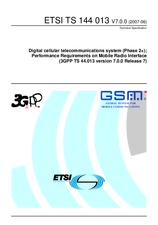 Die Norm ETSI TS 144013-V7.0.0 30.6.2007 Ansicht