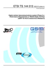 Die Norm ETSI TS 144013-V8.0.0 20.1.2009 Ansicht