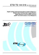 Die Norm ETSI TS 144018-V4.16.0 26.2.2004 Ansicht