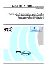 Die Norm ETSI TS 144018-V5.23.0 15.4.2009 Ansicht