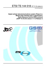 Die Norm ETSI TS 144018-V7.11.0 31.1.2008 Ansicht