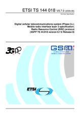 Die Norm ETSI TS 144018-V8.7.0 19.6.2009 Ansicht