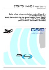 Die Norm ETSI TS 144031-V4.5.0 30.4.2002 Ansicht