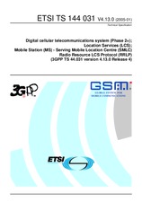 Die Norm ETSI TS 144031-V4.13.0 31.1.2005 Ansicht