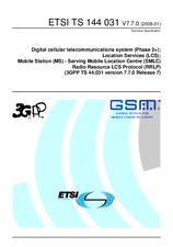 Die Norm ETSI TS 144031-V7.7.0 23.1.2008 Ansicht