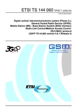 Die Norm ETSI TS 144060-V4.6.1 31.5.2002 Ansicht