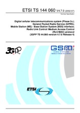 Die Norm ETSI TS 144060-V4.7.0 31.7.2002 Ansicht