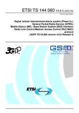 Die Norm ETSI TS 144060-V4.8.0 30.9.2002 Ansicht