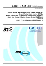 Die Norm ETSI TS 144060-V5.20.0 28.4.2008 Ansicht