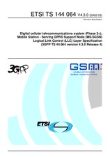 Die Norm ETSI TS 144064-V4.3.0 31.3.2002 Ansicht