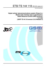 Die Norm ETSI TS 144118-V5.5.0 18.7.2003 Ansicht