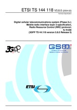 Die Norm ETSI TS 144118-V5.8.0 29.2.2004 Ansicht