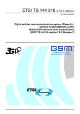 Die Norm ETSI TS 144318-V7.6.0 25.4.2008 Ansicht