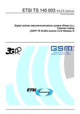 Die Norm ETSI TS 145003-V4.2.0 30.4.2003 Ansicht