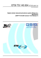 Die Norm ETSI TS 145004-V7.0.0 11.10.2007 Ansicht