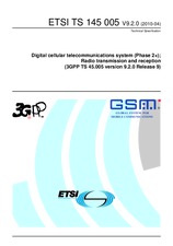 Die Norm ETSI TS 145005-V9.2.0 22.4.2010 Ansicht