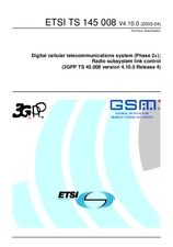 Die Norm ETSI TS 145008-V4.10.0 30.4.2003 Ansicht