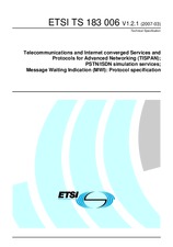 Die Norm ETSI TS 183006-V1.2.1 27.3.2007 Ansicht