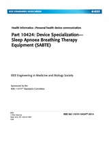 Die Norm IEEE 11073-10424-2014 29.9.2014 Ansicht