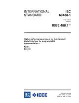 Die Norm IEEE/IEC 60488-1-2004 22.11.2004 Ansicht