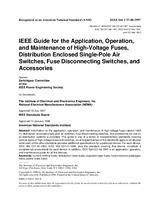 UNGÜLTIG IEEE C37.48-1997 2.2.1998 Ansicht