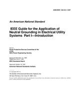 UNGÜLTIG IEEE C62.92.1-1987 31.12.1987 Ansicht
