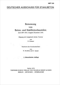 Ansicht  Deutscher Ausschuss für Stahlbeton im DIN Deutsches Institut für Normung e.V. 220DAfStb-Heft 220; Heft 220: Bemessung von Beton- und Stahlbetonbauteilen nach DIN 1045; Biegung mit Längskraft, Schub, Torsion Nachweis der  15.1.1988