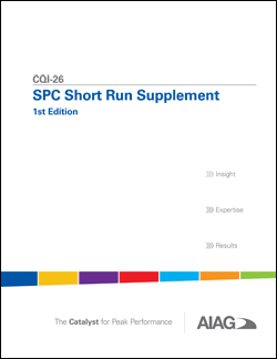Publikation AIAG SPC Short Run Supplement 1.2.2016 Ansicht
