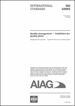 Publikation AIAG Quality Management Systems - Guidelines For Quality Plans 1.6.2018 Ansicht