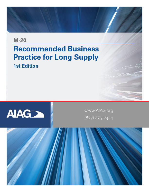 Publikation AIAG Recommended Business Practice for Long Distance Supply Chain 1.11.2010 Ansicht
