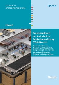 Publikation  DIN Media Praxis; Praxishandbuch der technischen Gebäudeausrüstung (TGA); Band 2: Gebäudezertifizierung, Raumluft- und Klimatechnik, Energiekonzepte mit thermisch aktiven Bauteilsystemen, Geplante Trinkwasserhygiene 18.10.2013 Ansicht