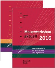 Publikation  Bauwerk; Mauerwerksbau aktuell 2016 + Mauerwerksbau-Praxis; Paket 11.12.2015 Ansicht