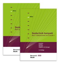 Publikation  Bauwerk; Geotechnik kompakt nach Eurocode 7; Paket: Band 1: Bodenmechanik + Band 2: Grundbau Bauwerk-Basis-Bibliothek 4.4.2017 Ansicht