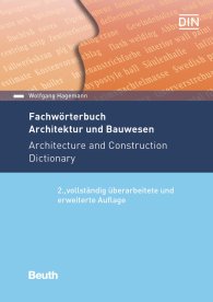 Publikation  DIN Media Wissen; Fachwörterbuch Architektur und Bauwesen; Deutsch - Englisch / Englisch - Deutsch 19.4.2018 Ansicht