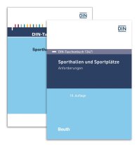 Publikation  DIN-Taschenbuch 134/1 und 134/2; Sporthallen und Sportplätze; Paket DIN-Taschenbuch 134/1 und 134/2 Anforderungen und Prüfverfahren 13.3.2019 Ansicht